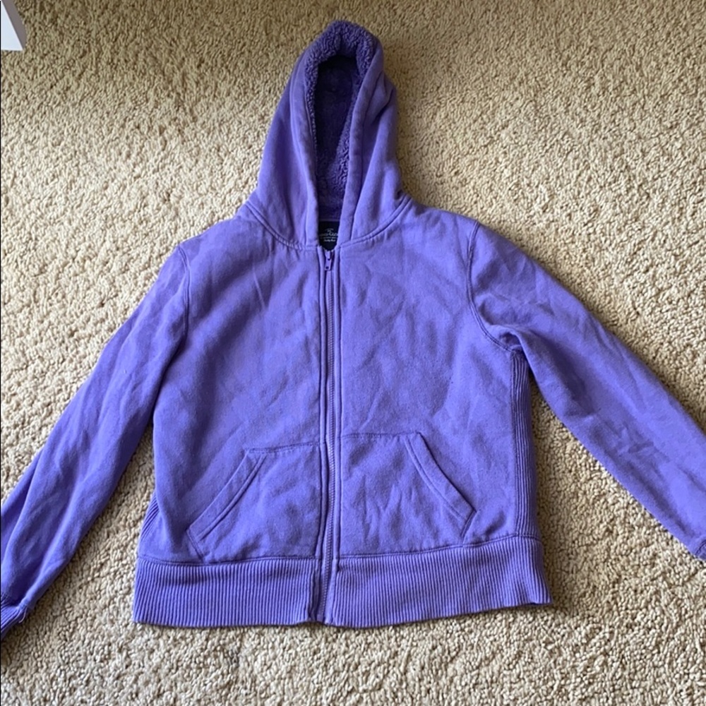 Purple fluffy jacket